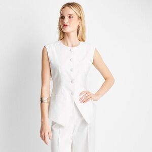 Target Future Collective with Jenee Naylor. White Waistcoat Vest